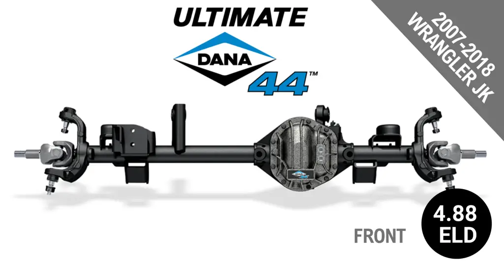 Ultimate Dana 44™ Crate Axle, Fits 2007-2018 Jeep Wrangler JK  -  Front Axle - 4.88  Gear Ratio, Electronic Locking Differential - 10010521 - NON-RETURNABLE