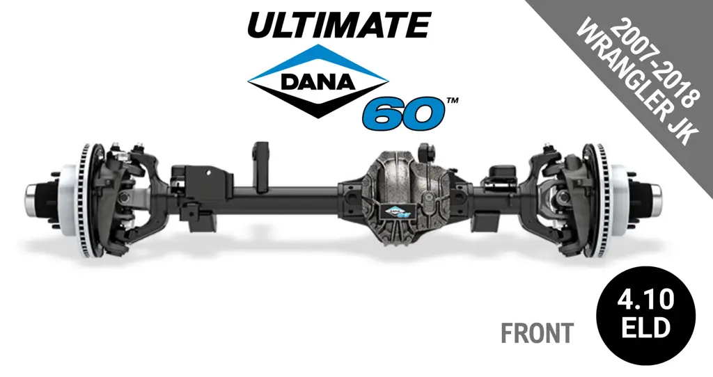Ultimate Dana 60™ Crate Axle, Fits 2007-2018 Jeep Wrangler JK  -  Front Axle - 4.10  Gear Ratio, Eaton ELocker® - 10034268 - NON-RETURNABLE