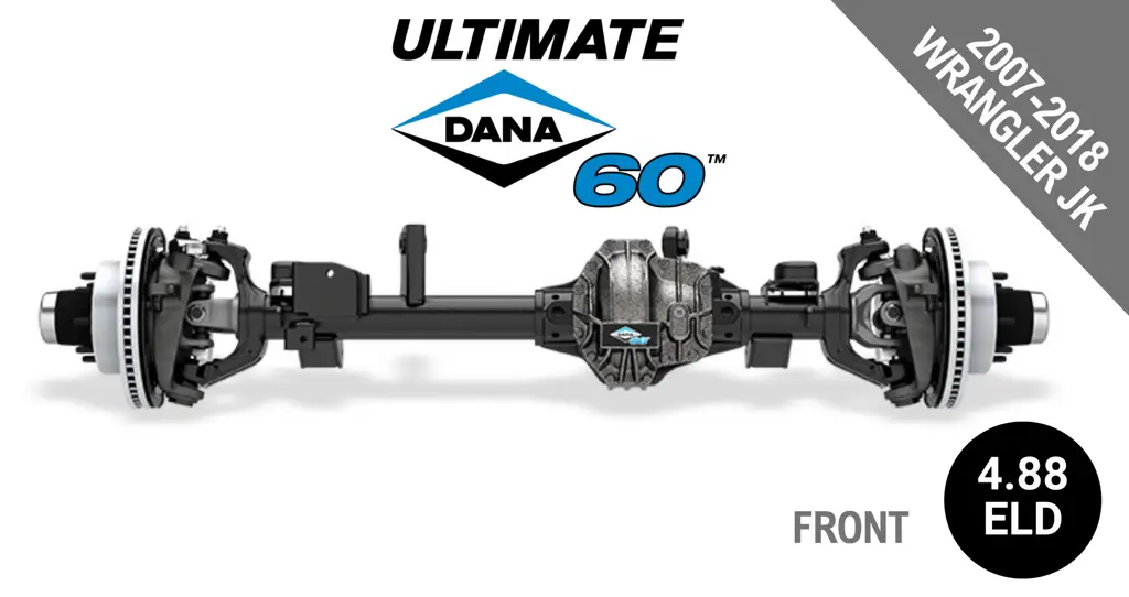 Ultimate Dana 60™ Crate Axle, Fits 2007-2018 Jeep Wrangler JK  -  Front Axle - 4.88  Gear Ratio, Eaton ELocker® - 10005778 - NON-RETURNABLE