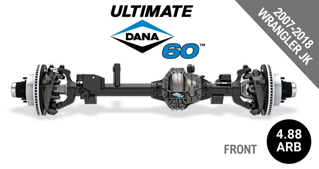 Ultimate Dana 60™ Crate Axle, Fits 2007-2018 Jeep Wrangler JK - Front Axle - 4.88 Gear Ratio, ARB Air Locking Differential - 10033062 - NON-RETURNABLE