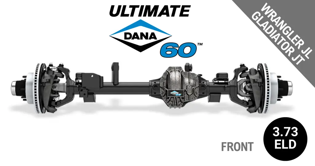 Ultimate Dana 60™ Crate Axle, Fits 2018+ Wrangler JL, 2020+ Gladiator JT  -  Front Axle -  3.73 Gear Ratio, Eaton ELocker® - 10056042 - NON-RETURNABLE