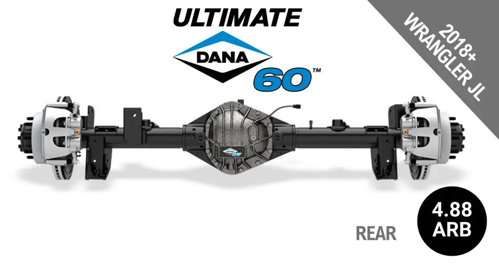 Ultimate Dana 60™ Crate Axle, Fits 2018+ Jeep Wrangler JL -  Rear Axle - 4.88  Gear Ratio, ARB Air Locking Differential - 10088916 - NON-RETURNABLE