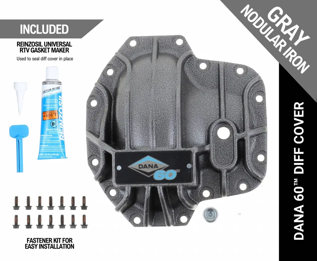 Spicer 10024011 Dana 60™ Diff Cover, Gray Nodular Iron - Fits Ultimate Dana 60 Axle, Jeep Applications  - Front Axle - NON-RETURNABLE