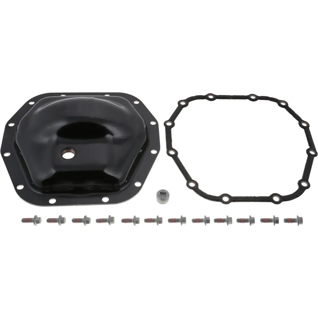 Spicer 10071956 Dana 44™ AdvanTEK® Diff Cover, Gray Stamped Steel  - Fits 2018+ Jeep Wrangler JL, 2020+ Jeep Gladiator JT - Dana 44 AdvanTEK Axle - Rear Axle thumbnail 2