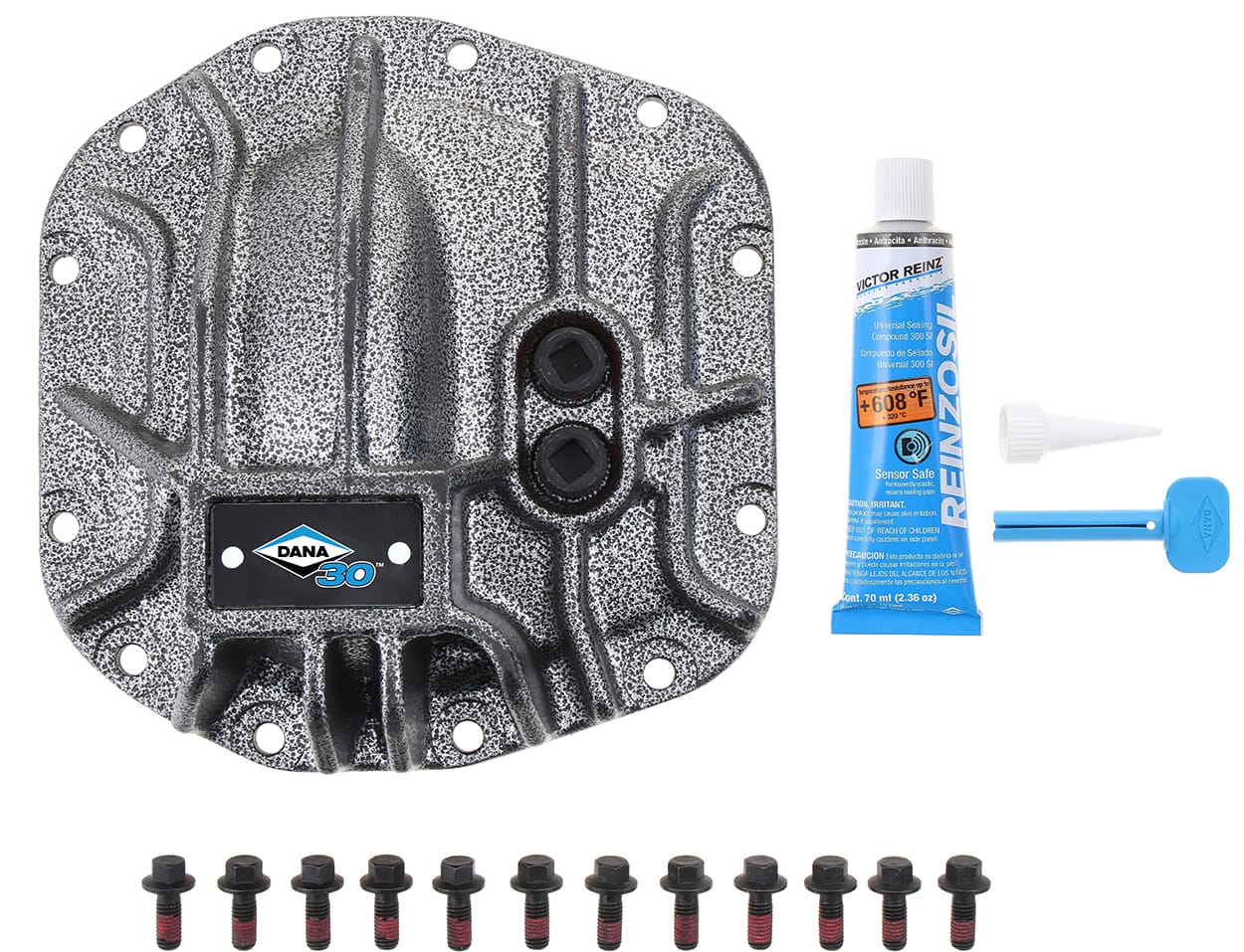 Spicer 10040640 Dana 30™ Diff Cover, Gray Nodular Iron - Fits 2018+ Jeep Wrangler JL, Dana 30 Axle - Front Axle