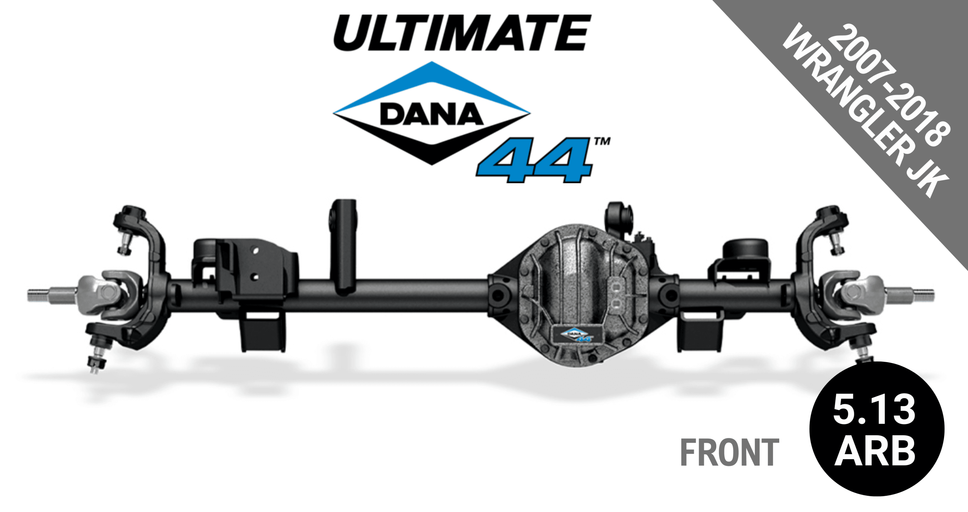 Ultimate Dana 44™ Crate Axle, Fits 2007-2018 Jeep Wrangler JK - Front Axle - 5.13 Gear Ratio, ARB Air Locking Differential - 10048824 - NON-RETURNABLE