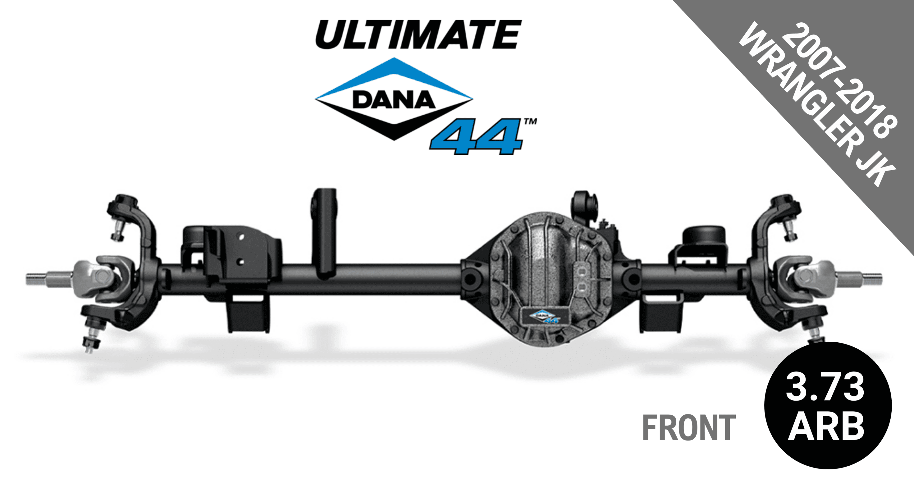 Ultimate Dana 44™ Crate Axle, Fits 2007-2018 Jeep Wrangler JK - Front Axle - 3.73 Gear Ratio, ARB Air Locking Differential - 10048820 - NON-RETURNABLE