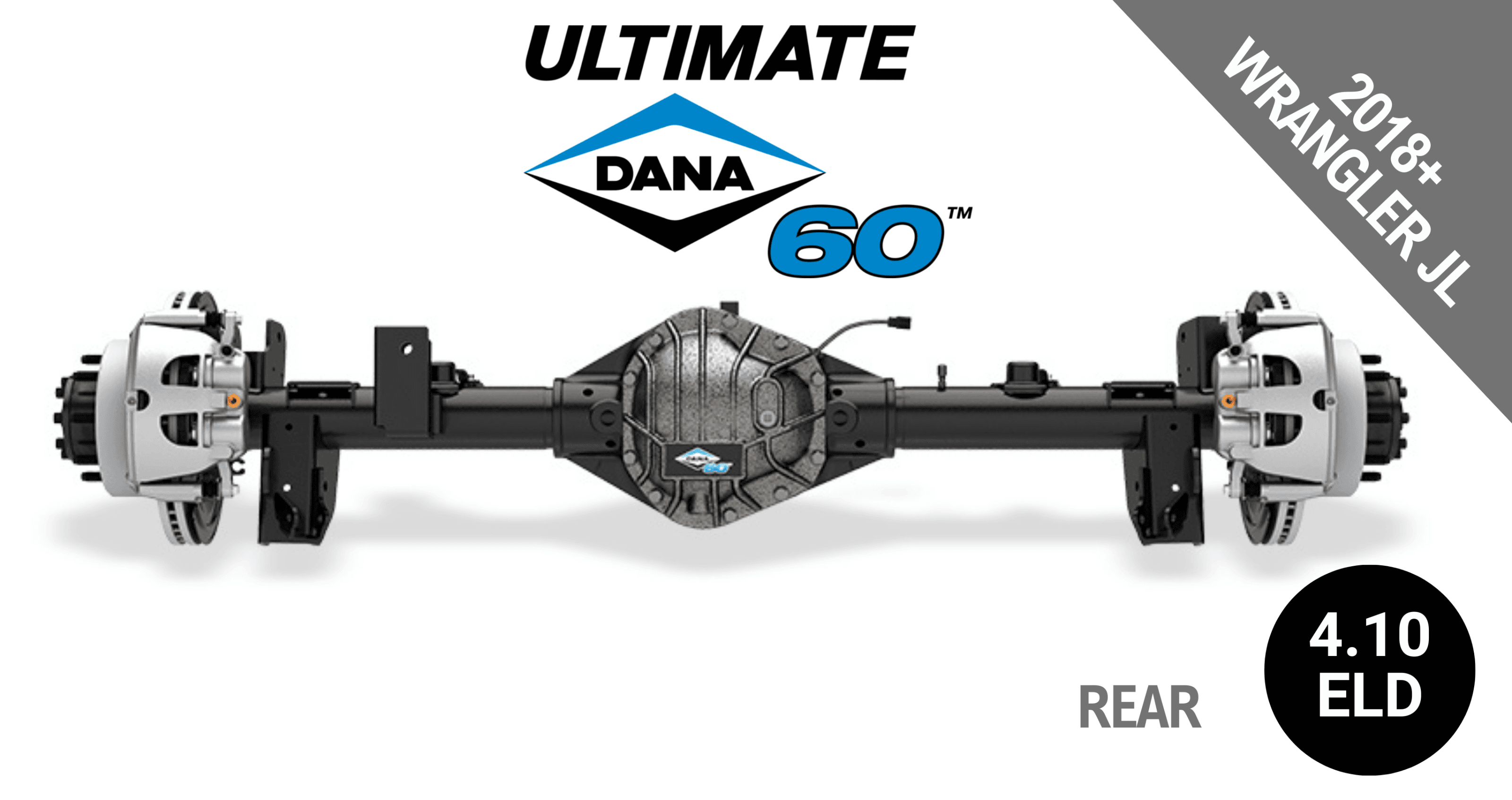 Ultimate Dana 60™ Crate Axle, Fits 2018+ Jeep Wrangler JL - Rear Axle - 4.10 Gear Ratio, Eaton ELocker® - 10048758 - NON-RETURNABLE